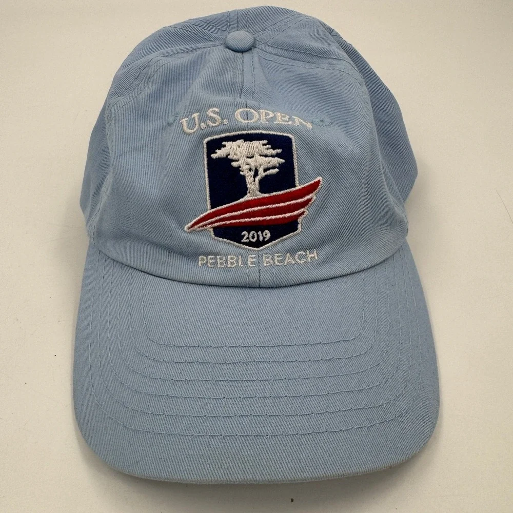 USGA‎ Baseball Cap Unisex OSFA Light Blue 2019 U.S. Open Pebble Beach Member Hat